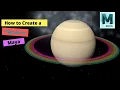 How to create a planet in maya - The solar system planet Saturn