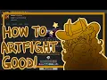 HOW TO art fight good page decoration character profile creation tutorial