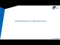 10 USPS Rules You May Not Know