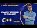 Association Aggregation and Composition in C C OOP Course for Beginners in Hindi
