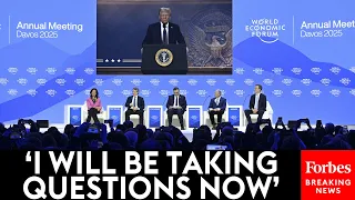BREAKING: Trump Takes Question After Question From Business Titans At World Economic Forum In Davos
