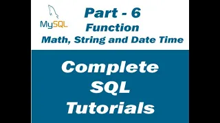 SQL Tutorials - Math String and Date Time Function with Practical in Hindi