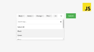 Creating a Custom Multi-Select Tag Dropdown with Searchable Tags using HTML CSS and JavaScript