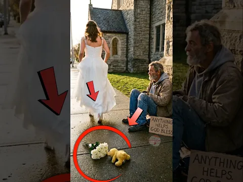 The Bride Threw It Away… A Homeless Man Changed Everything 😭 #shorts #kindness