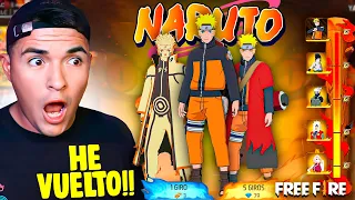 VUELVO A FREE FIRE PARA CONSEGUIR LA NUEVA SKIN de NARUTO *Gaste +5000 DIAMANTES*