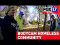 Police body cam captures homeless community s thoughts on cameras inside parks