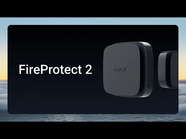 Безжичен датчик за дим и топлина, със сирена 85dB, черен, FireProtect 2 RB Ajax, AJAX, 52251.136.BL1.