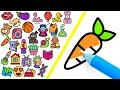 How to Draw All Pictures in Color Page ASMR
