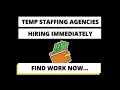These Temp Agencies Help You Find Work Now In person and remote