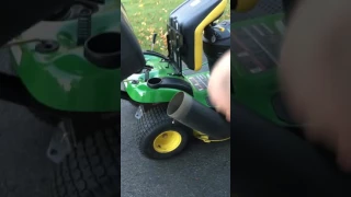 John Deere 100 series bagger install