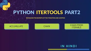 Python Tutorial Itertools - Accumulate Chain Hindi