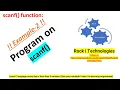 6 C program to read the values from keyboard or input from user - scanf Example-2