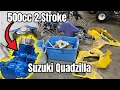 Abandoned Suzuki Quadzilla Lt500r Project and Engine Assembly