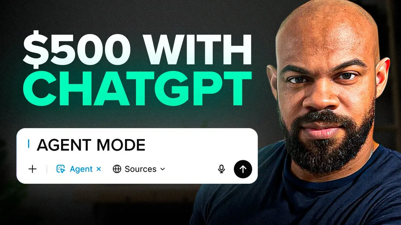 How to Turn AI Into a $500/Month Side Hustle YouTube video preview