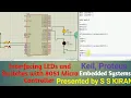 Interfacing of Switches and LEDs with 8051 Microcontroller Keil Proteus