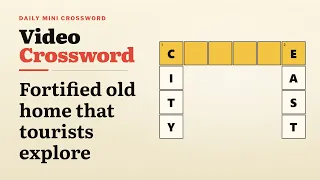 Daily Mini Crossword Travel Places Play-Along Word Puzzle