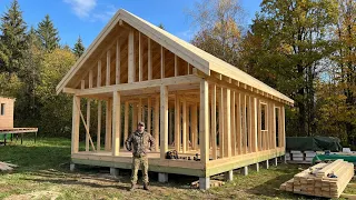 Inexpensive house in 7 days. Full construction process