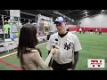 Senior softball league practices at The Sports Arena in St James