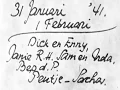 Literaire ontmoetingen in Bergen - Janie, Dick \u0026 Enny, Bep en Sam- jan.1941