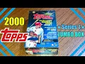 2000 Topps Series 1 Jumbo Box Break DIE CUTS SHINY BASEBALL CARD INSERTS