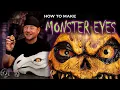 How to Make Monster Eyes for Puppets and Cosplay - Easy DIY Foam Clay Eyes Halloween Decor Puppets