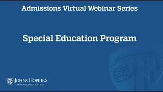 MS in Special Education-Mild to Moderate Disabilities SET-IT Virtual Information Session