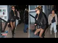 Brooks Nader Stuns in Leather Hot Pants