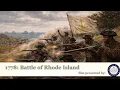 1778 Battle of Rhode Island a film presented by the Battle of Rhode Island Association