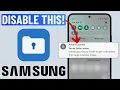 How to Stop Secure Folder Notifications Permanantely on Samsung Phone