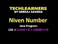 Niven number in java
