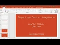 Practice Session-2 Class IV 11 05 2020 Computer Science - Input Output and Storage Devices