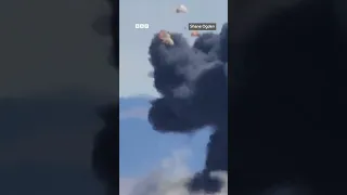 لحظه برخورد دو جت جنگی در نمایش هوایی در آمریکا دندنها