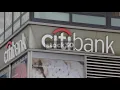 Citibank New York Close Up And Wide USA