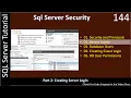 Security Objects Part 2 - Creating Server Logins SSMS TSQL Tutorial