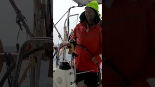 Thunderstorm sailing back to Crete  #greece #sailing #shorts