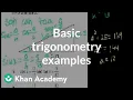 CA Geometry Basic trigonometry Worked examples Geometry Khan Academy