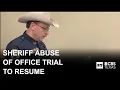 Jury deliberation to resume in trial of Johnson County sheriff accused of abuse of office
