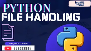 File Handling in Python Part-1 PY Lec