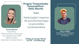 Transmissão Psicanalítica: Sala aberta - Medic(ação): Impactos da psicofarmacologia na psicanálise.