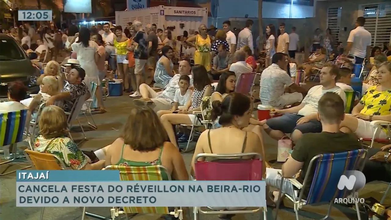 Itajaí cancela festa de réveillon na Beira-Rio