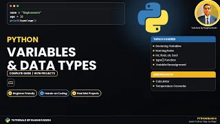 Python Tutorial Variables Data Types Explained Learn Python Basics