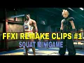 FINAL FANTASY VII REMAKE CLIPS - Squat Mini Game