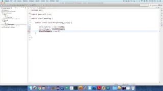 1 ArrayList Declaration