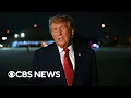 Trump reacts to questions about people left on Air Force One facing Iranian threats