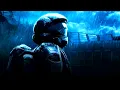 🎧 Thunder and Rain with Halo 3: ODST Piano 8 Hours | Sleep and Relaxation