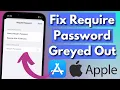 How To Fix Require Password is Greyed Out on iPhone iPad iOS 16