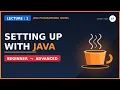 How to Install Java JDK on Windows 10 with JAVA - HOME Lec-1 Java tutorial for beginners in hindi