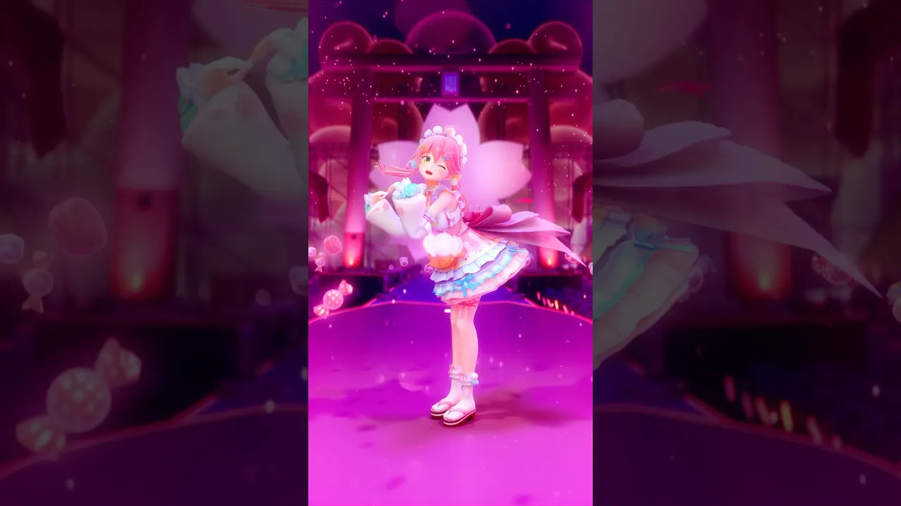 #1135 ㊗️100満開ありがとお❣️???だーいすきだ〜 ⸜♡⸝‍ #shorts #さくらみこ