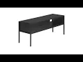 I 2874 TV Stand - 48 L Black Black Metal