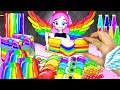 ASMR Mukbang | 1000+ Rainbow Foods Dessert Stop Motion | Diam English